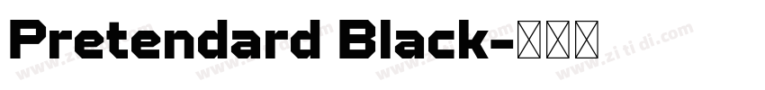 Pretendard Black字体转换